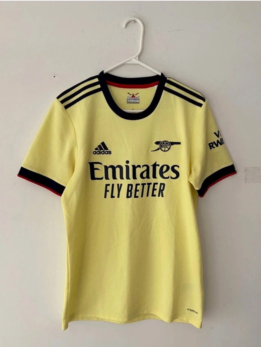 Adidas 2021-22 Arsenal London Away Soccer Jersey Size M